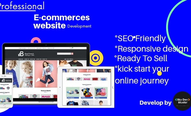 I will make an ecommerce site for you