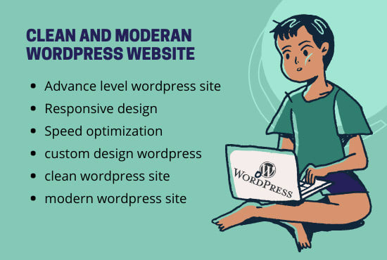 I will make clean and modern wordpress website