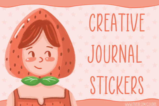 I will make creative custom stickers for your journal etc
