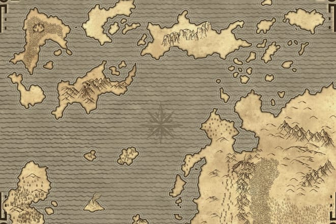 I will make custom fantasy maps