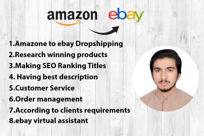 I will manage ebay store,add, research,listing, order processing