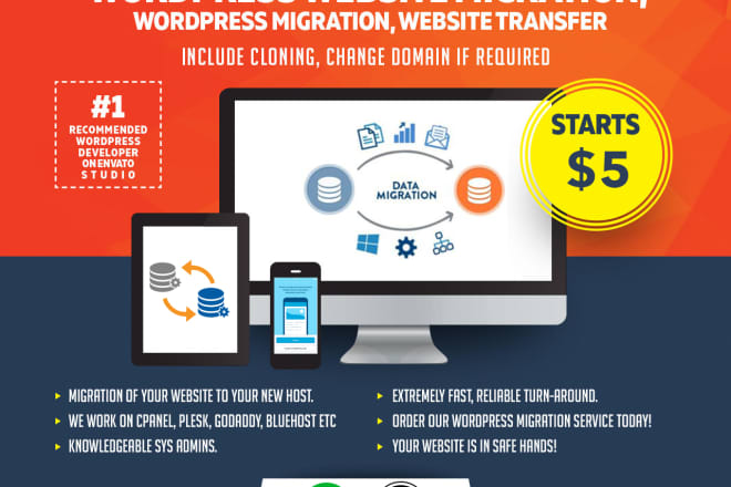 I will migrate, transfer, backup wordpress website