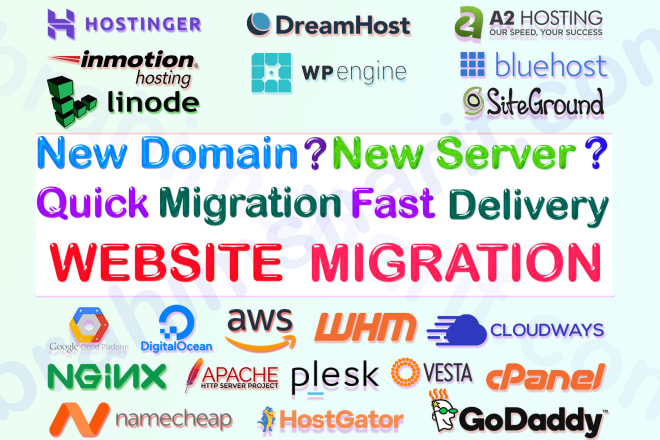 I will migrate website from one server to another server or domain or subdomain