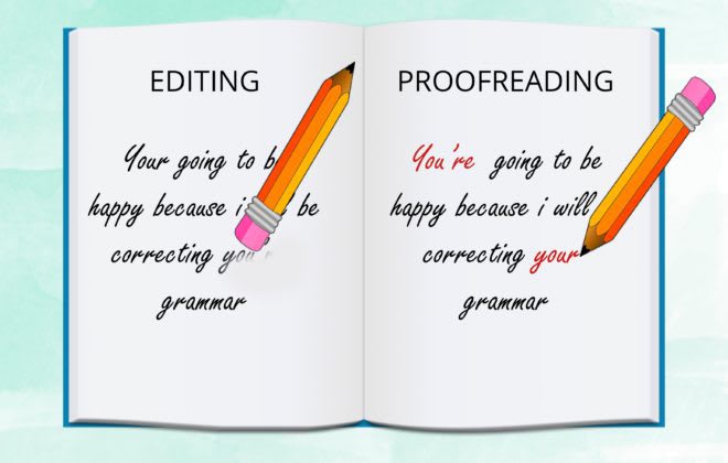 I will proofread and edit documents