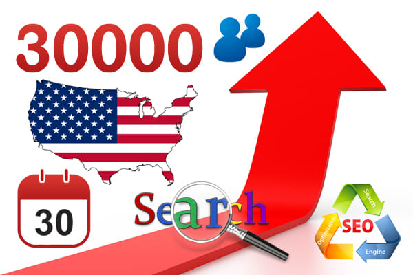 I will provide a high quality US search traffic within 30 days