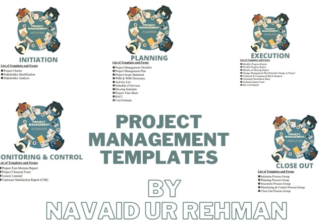 I will provide project management templates, checklist, and forms