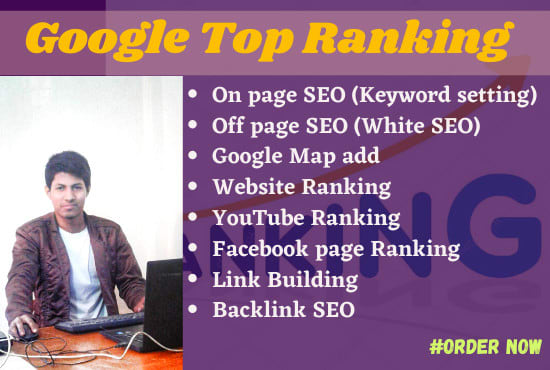 I will provide SEO service for google top ranking