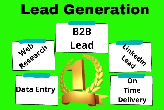 I will provide targeted b2b or linkedin lead generation service