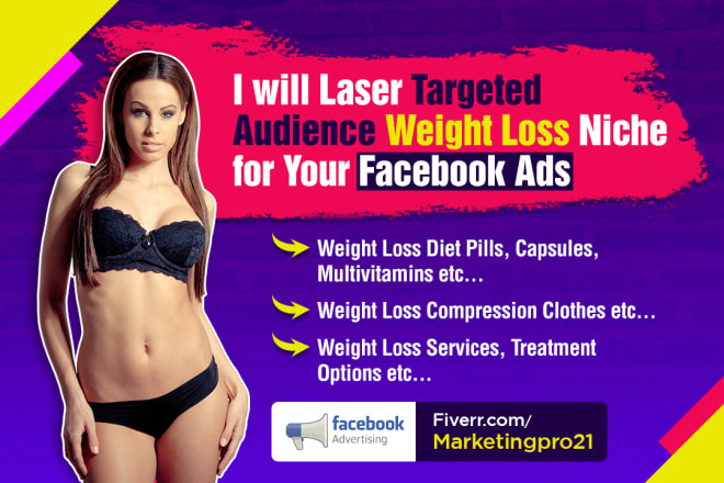 I will research audience targeting interests for weight loss niche
