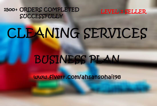I will send a janitorial or cleaning service business plan template