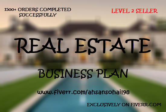 I will send a real estate business plan template