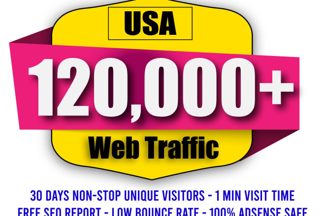I will send the organic USA targeted web traffic for google ranking