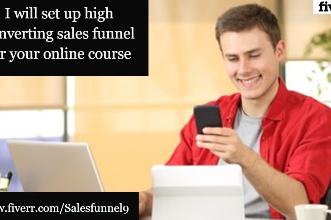I will set up high converting sales funnel for your online course