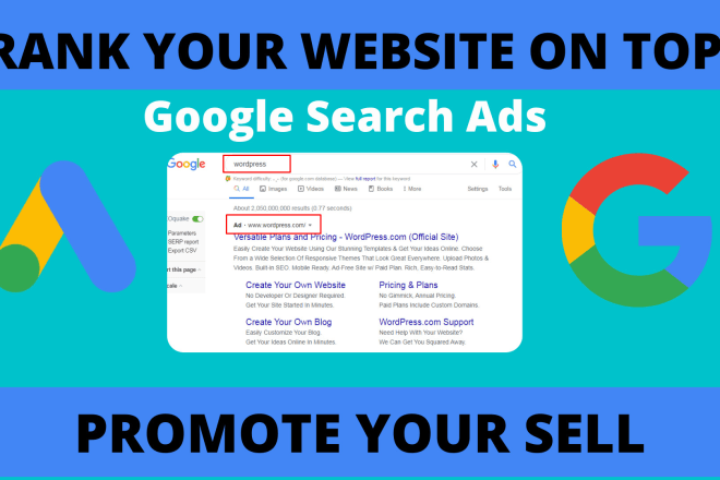 I will setup text or responsive search ads for top ranking on google