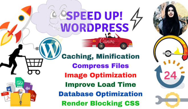 I will speed up website and speed optimization in 24 hours