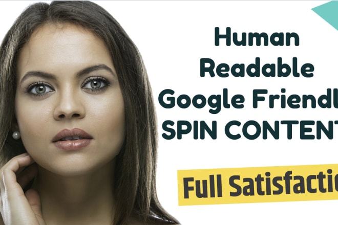 I will spin content for unique human readable articles in 24 hours