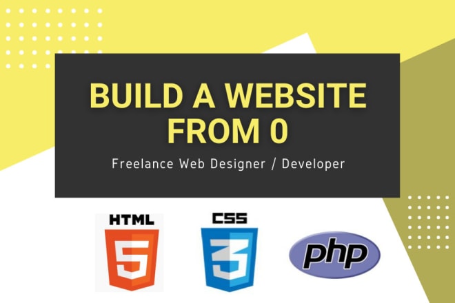 I will teach you how to build a website from scratch