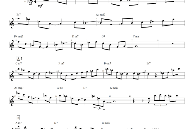 I will transcribe melody and chords from any songs to sheet music