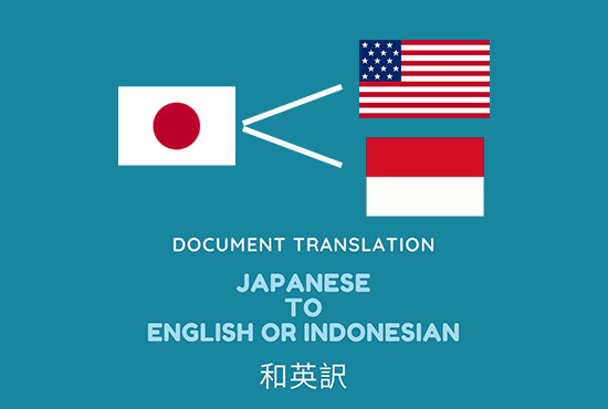I will translate japanese document to english or indonesian
