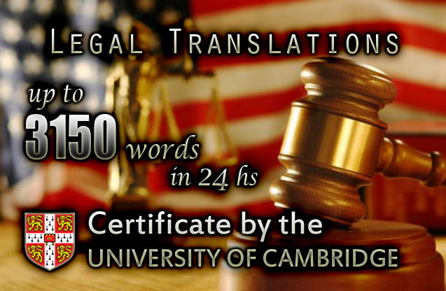 I will translate legal documents from spanish to english
