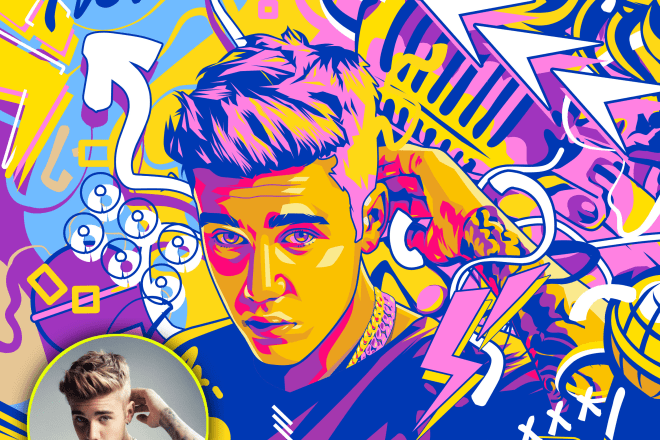 I will turn your photo into colorful vector art portrait in 24 hours