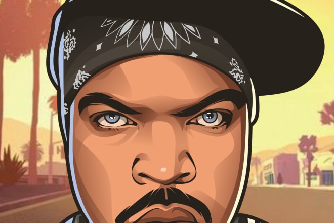 I will turns your photos into gta style vector art
