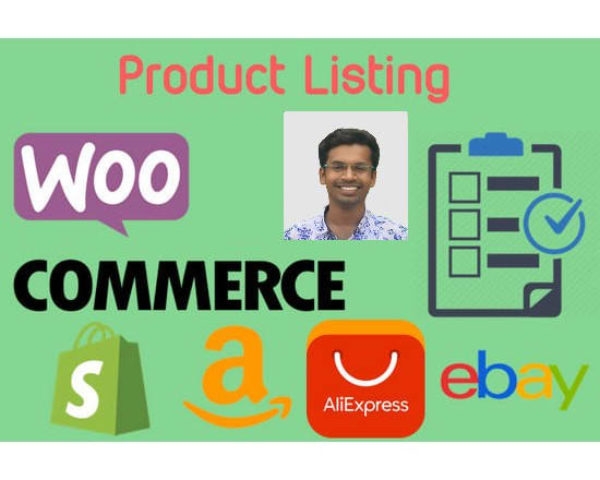 I will upload, add products and listing to your ecommerce store
