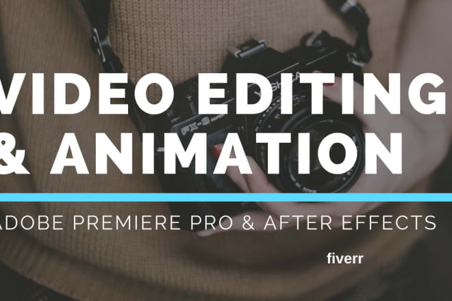 I will video editing and video animations