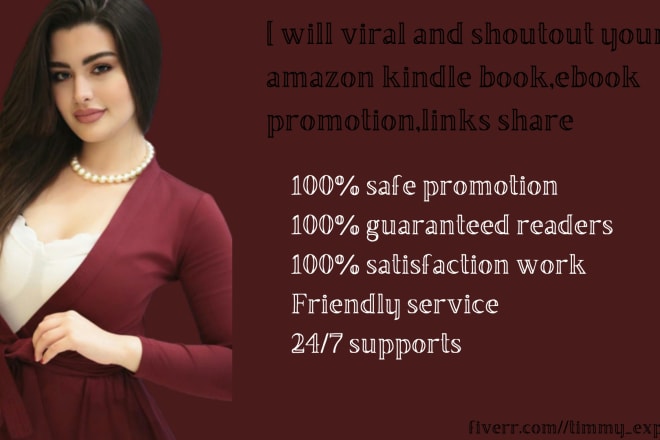 I will viral and promote your amazon kindle book,ebook promotion,links share