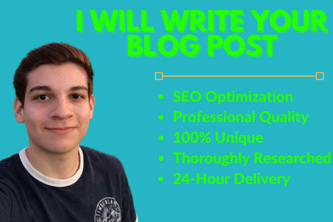 I will write a compelling SEO blog post on any topic