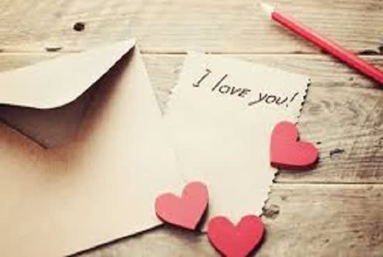 I will write a love letter for you