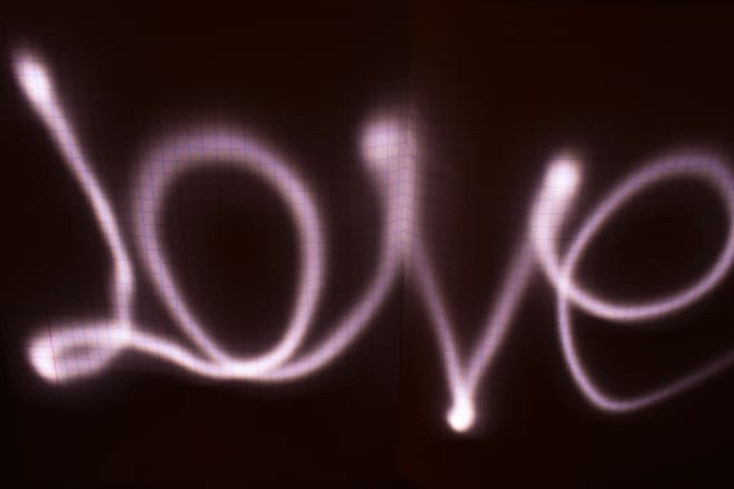 I will write or draw something easy for you using light painting