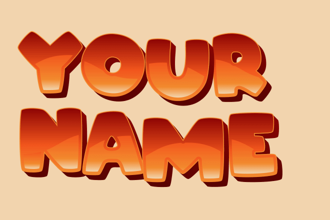 I will write your name in cool typography