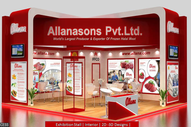 I will 3d exhibition stalls,trade show booth,stand design