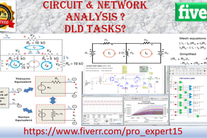 I will be online tutor for circuit and network analysis and dld