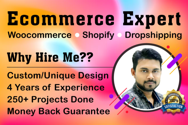 I will build an ecommerce website or wordpress ecommerce store