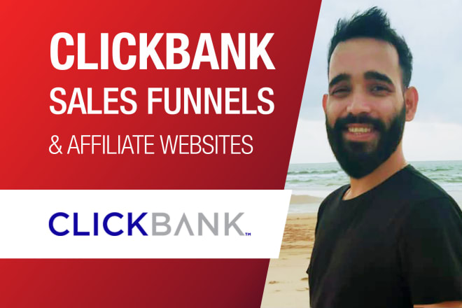 I will build clickbank affiliate marketing sales funnel or website
