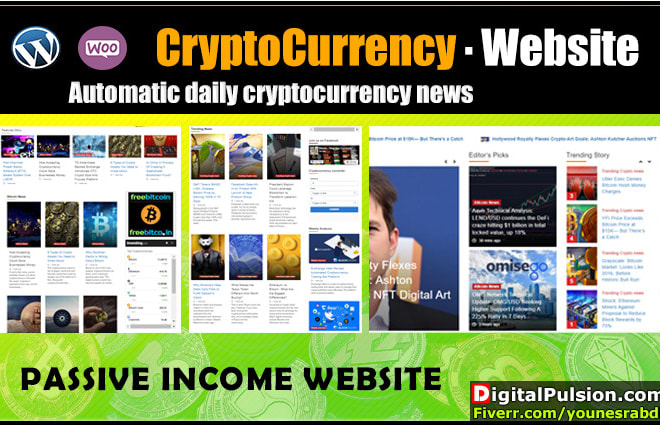I will build cryptocurrency website runs on autopilot