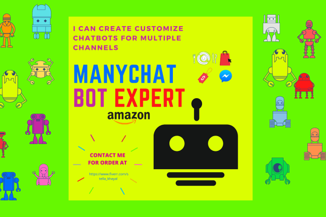 I will build facebook messenger chatbot in manychat