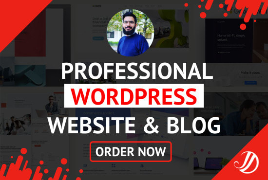 I will build modern professional wordpress website design or blog