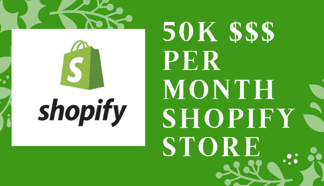 I will build shopify dropshipping store, shopify store or shopify website design