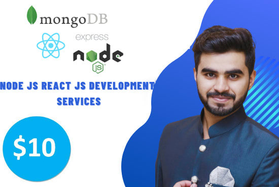 I will build your react js web app by node js, express js, mongo