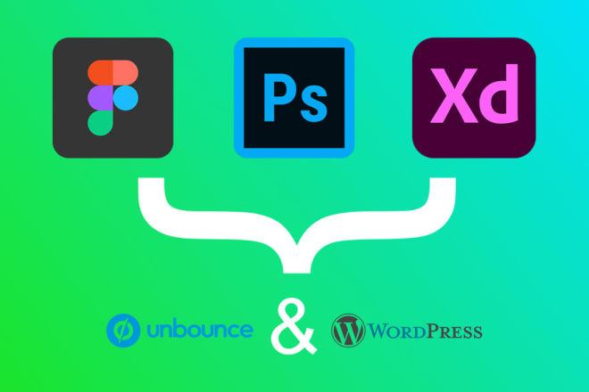 I will convert figma, xd and PSD design to unbounce and wordpress landing page