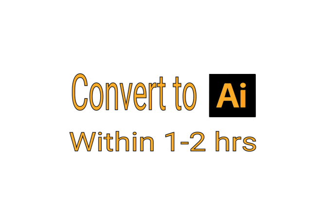 I will convert pdf and jpg files to ai