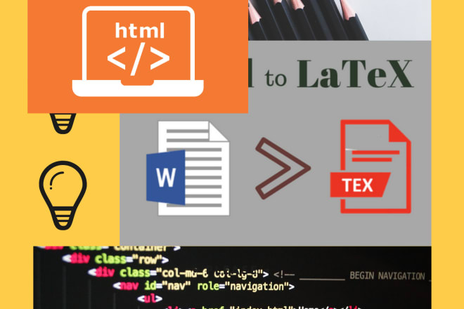 I will convert your word or pdf document to latex, styled HTML, markdown, PDF