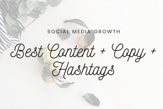 I will create 12 unique social media posts with design, captions, and hashtags