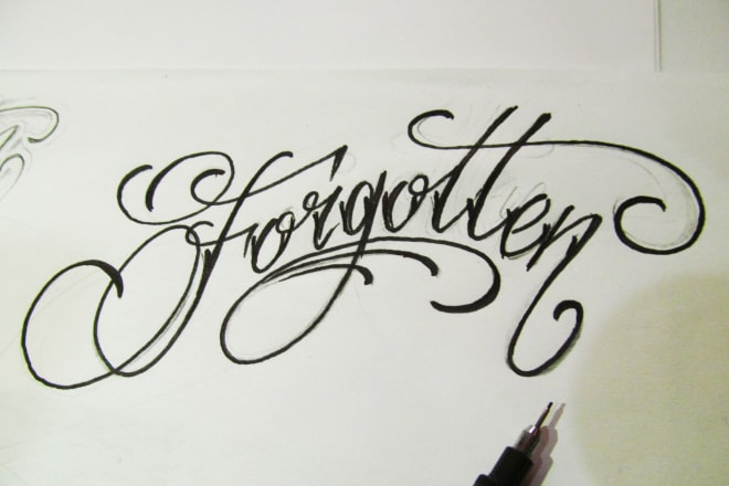 I will create a lettering for your tattoo,logo or tshirt