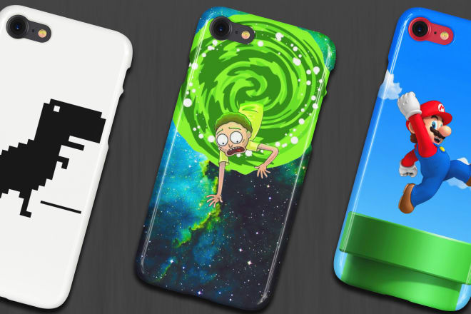 I will create a unique and fun phone case design with mockup