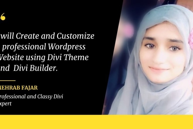 I will create and customize responsive wordpress website with divi theme and builder