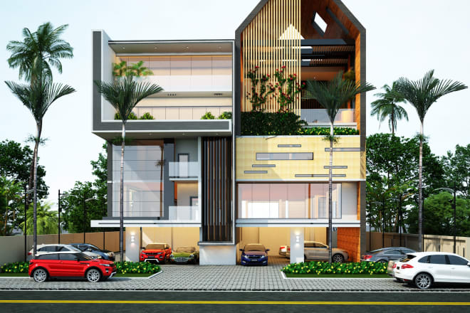 I will create architectural house floor plan, interior, exterior,